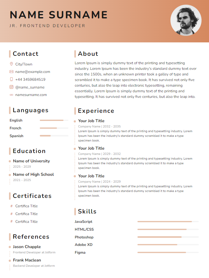 cv1 Template