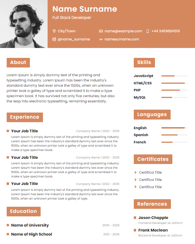 cv3 Template