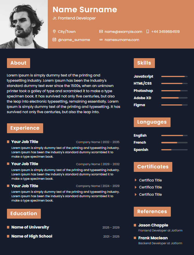 cv3 Template