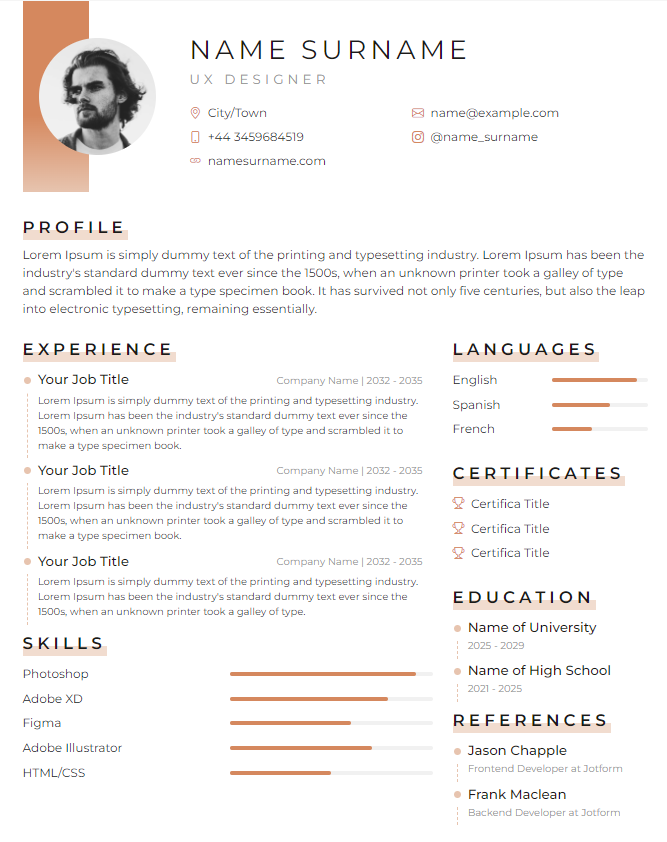 cv4 Template