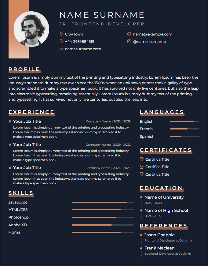 cv4 Template