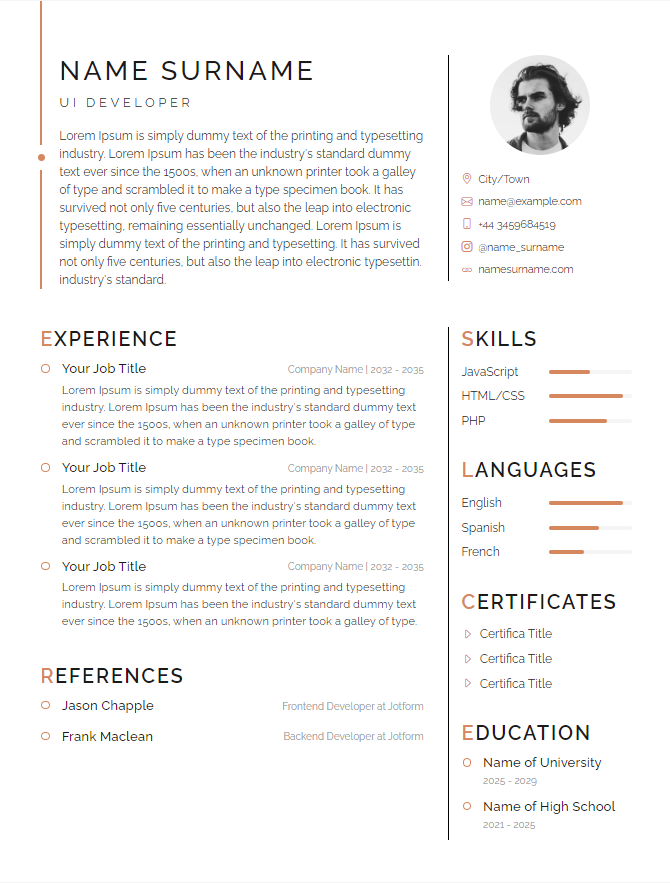 cv5 Template