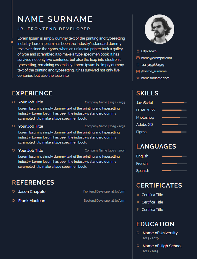 cv5 Template